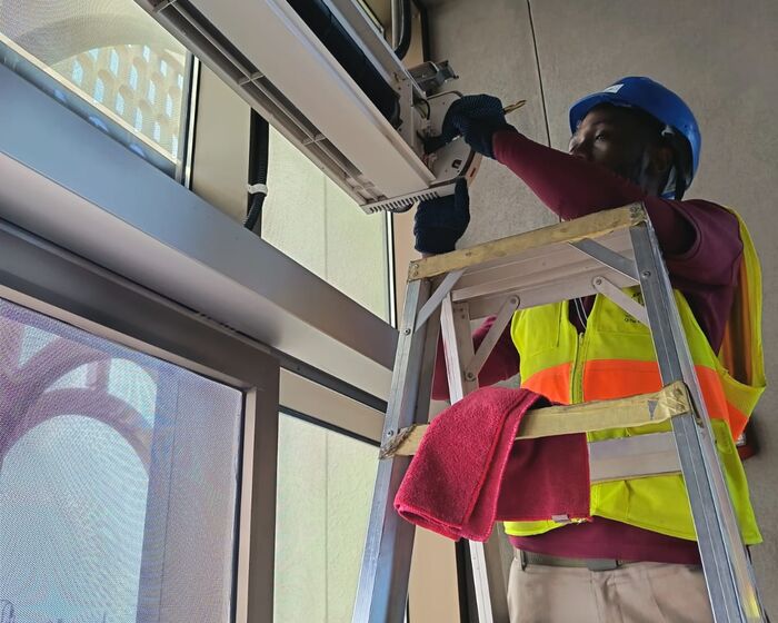 VALGAIR technician on site